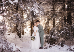 Heiraten im Schnee im Schwarzwald